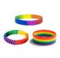 Preview: 10/3er Regenbogen Silikonbänder