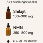Preview: Sorban NMN + Shilajit Komplex – Forschungsreagenz (100 ml, Wasser/Glycerin-Basis)