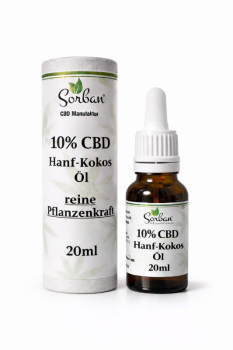 10 % CBD Hanf-Kokos-Öl 20 ml