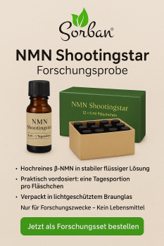 Sorban® NMN Shootingstar – 12×5 ml Shots (Forschungsprodukt)