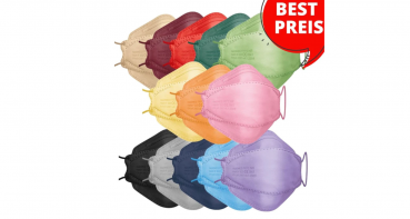 10x Premium FFP2 3D Fish-Form - Butterfly 13 Farben - NEUHEIT