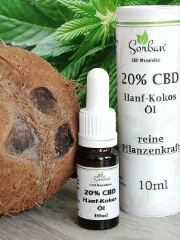 30 % CBD Hanf-Kokos-Öl,  10ml