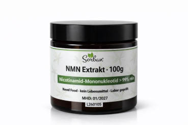 Sorban NMN Pulver 99 Prozent Nicotinamid Mononukleotid 100 g – Nicotinamid Mononukleotid 40 g
