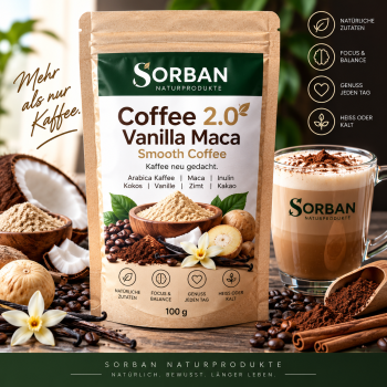 SORBAN Coffee 2.0 Vanilla Maca – Smooth Coffee 100 g