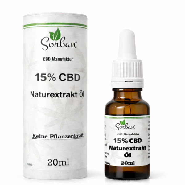 15% CBD Naturextrakt-Öl 20 ml