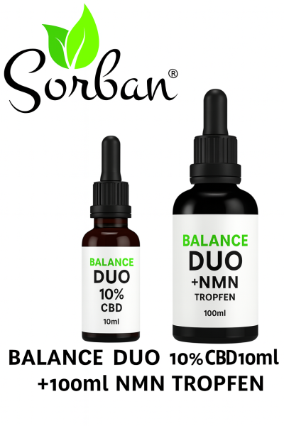 Balance Kombi – CBD Naturextrakt 10 ml 10% & 100ml NMN Tropfen