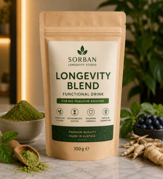 Sorban Longevity Blend Functional Drink mit Amla, Maca, Roter Bete und Beere