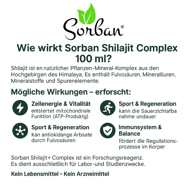 Hochreiner Himalaja Shilajit-Extrakt (≥50 % Fulvinsäure) 100 ml