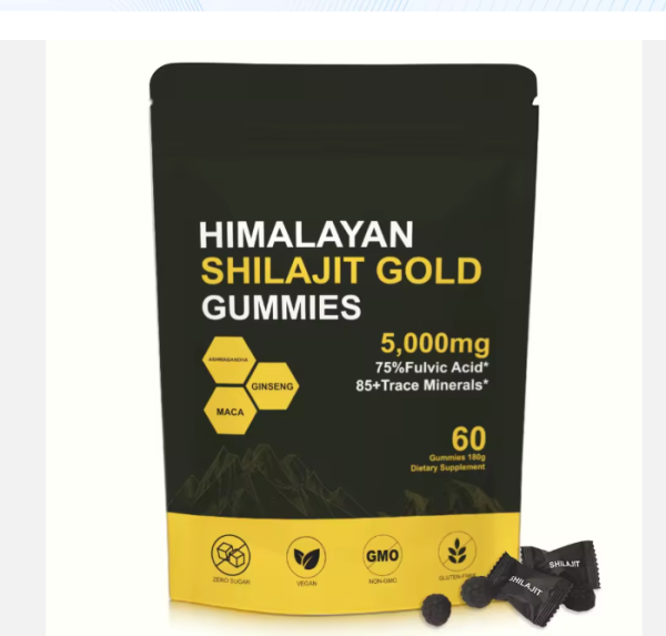 Sorban Shilajit Gold Gummies mit Fulvinsäure und Pflanzenextrakten