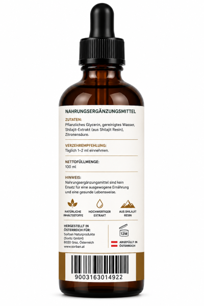 Sorban Shilajit Komplex 100 ml – Flüssiger Premium-Komplex