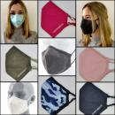 FFP2 Maske: zertifizierte Nano-Masken mit verstellbaren Ohrclips / waschbar